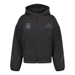 Chaqueta Cremallera Niños adidas Real Urban Negra