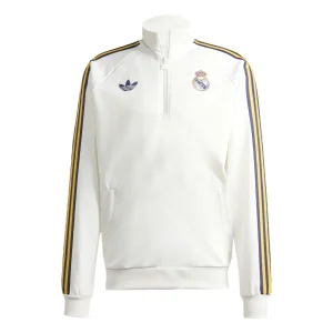 Sudadera Media Cremallera Hombre adidas Originals 25/26 Blanca