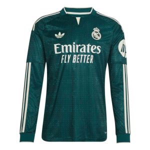Camiseta Authentic Hombre Manga Larga Segunda Equipación Verde 26/27