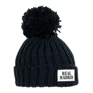 Gorro Punto Pompón Niños Azul Marino