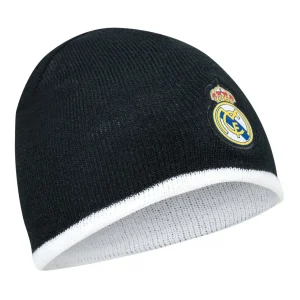 Gorro Niño Reversible Escudo Negro/Blanco