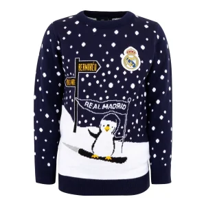 Jersey Navideño Niños Pingüino Ski
