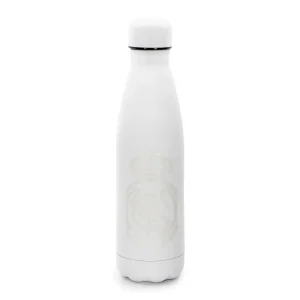 Botella Acero 500ml Doble Pared Tacto Goma Blanca