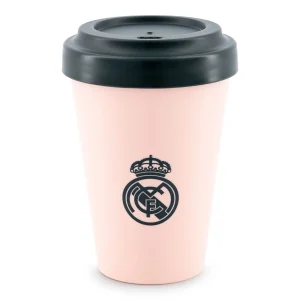 Vaso Para Llevar 400ml Con Tapa Rosa Real Madrid