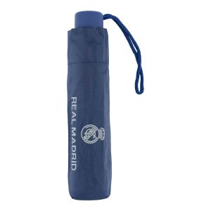Paraguas Plegable Manual 48cm Azul Real Madrid