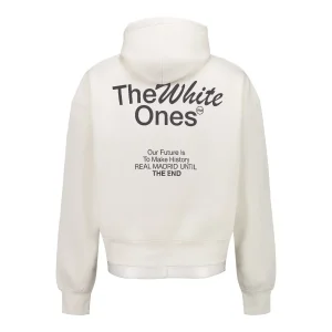 Sudadera Capucha Hombre The White Ones Texto Blanca