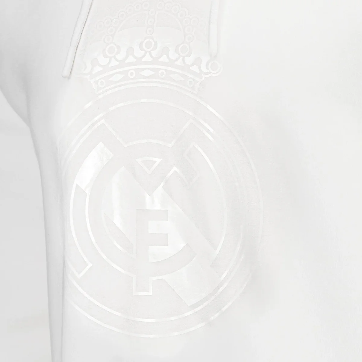 Sudadera Capucha Hombre Blackout Escudo Blanca Real Madrid - Image 5