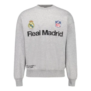 Sudadera Hombre Real Madrid x NFL Gris