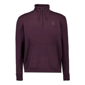 Sudadera Hombre Plum Noir Cremallera 1/4 Zip Ciruela