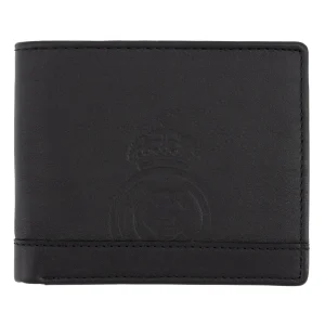 Cartera Horizontal Cuero Negra Real Madrid