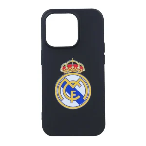 Funda iPhone 14 Pro Escudo Negro Real Madrid